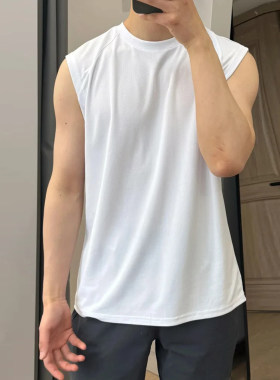 何止舒适！速干透气高弹！4D环绕立裁！夏季男士户外运动无袖背心