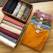 太舒服了 水洗磨毛面料 春夏新款 一定要入 男纯色打底短袖 T恤