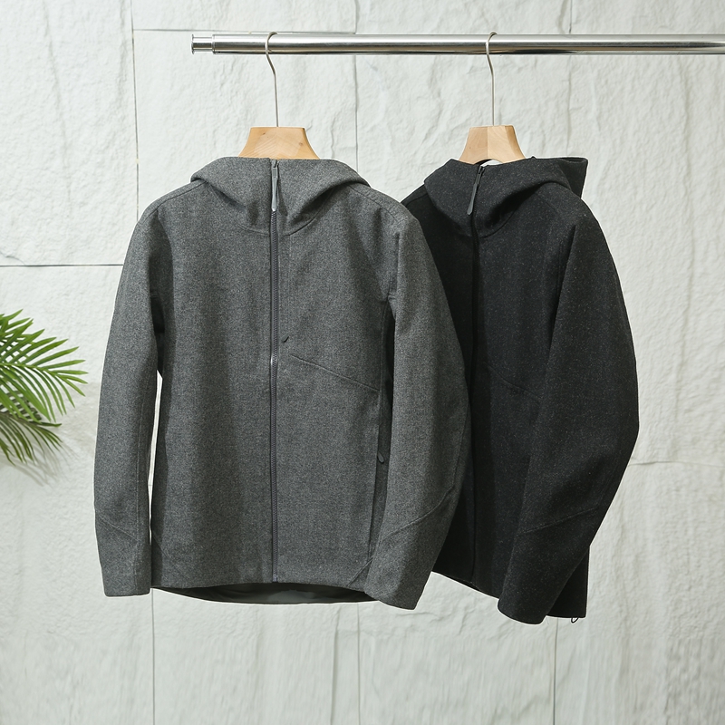 SY H00dy系列！進囗绵羊毛！速热暖绒！男高端压胶连帽软壳衣