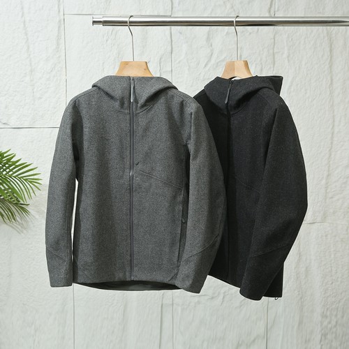 SY H00dy系列！進囗绵羊毛！速热暖绒！男高端压胶连帽软壳衣