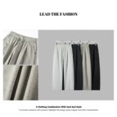 弯刀裁剪 运动休闲百搭休闲卫裤 云感针织棉 男士 春季 设计师线