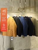 90鹅绒 葫芦型科技充绒 冬季 日单 男女款 日系无领宽松羽绒服潮