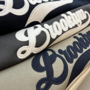 新款 设计师线 春季 亲肤柔软面料 男休闲圆领卫衣 精工万针刺绣