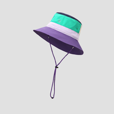 山系户外 高颜值 显脸小 男女款撞色拼接多巴胺防晒渔夫帽遮阳帽