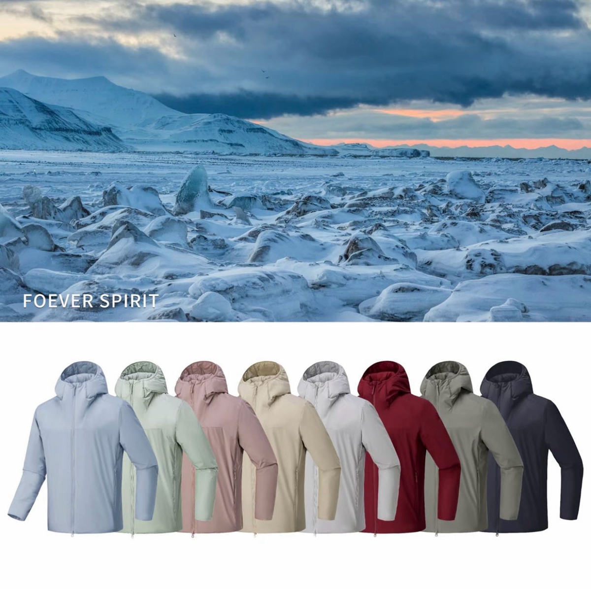 海外限定 阿瞳木系列 科技棉填充 保暖出色 男女户外连帽棉服棉衣