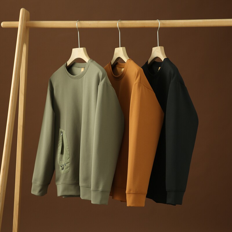 设计师款！贴布拉链口袋！立体廓形！秋季新款男士运动休闲卫衣