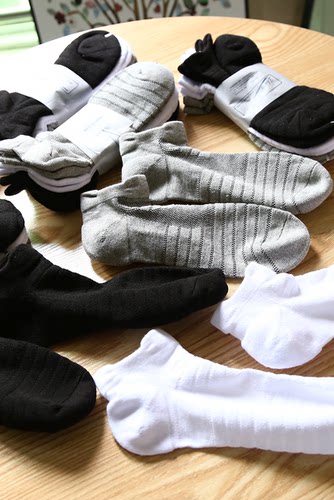 运动百搭休闲短筒袜男袜棉袜子