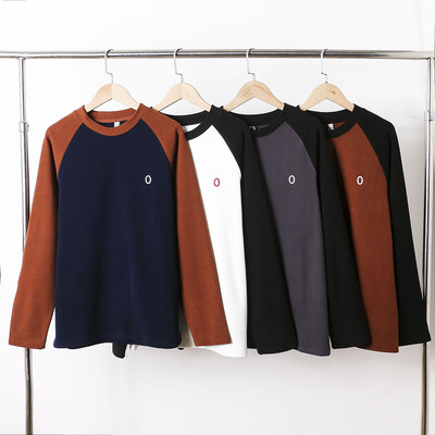 情侣款时尚刺绣长袖卫衣