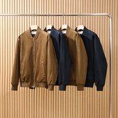 鼎奢质感 老钱风棒球领飞行员棉服夹克 男士 高级麂皮绒 羊毛填充