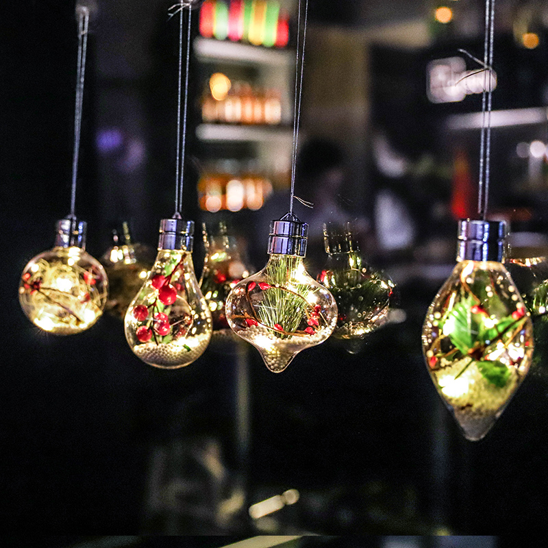 圣诞节吸盘灯门店铺场景布置