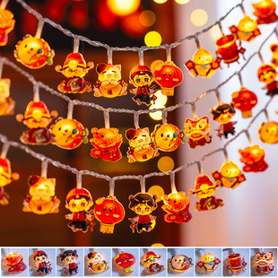 2026新款红灯笼灯带挂饰新年彩灯小灯串led过年户外马年阳台装饰