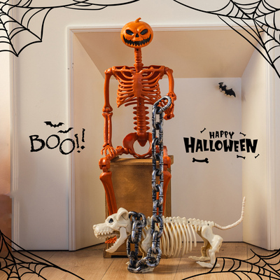 万圣节人体骨架骷髅装扮摆件