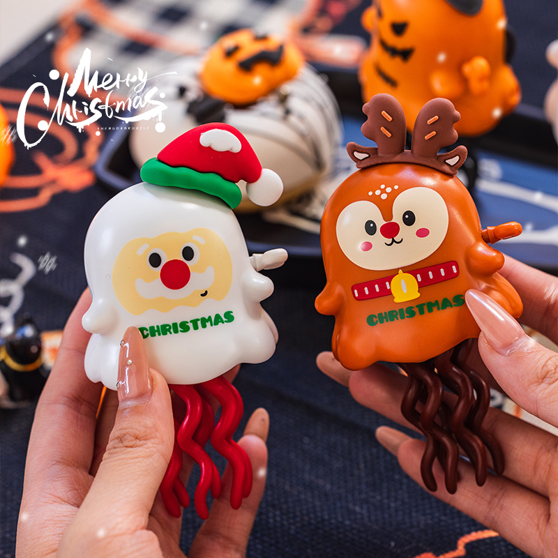 圣诞节装饰品发条扭扭公仔摆件