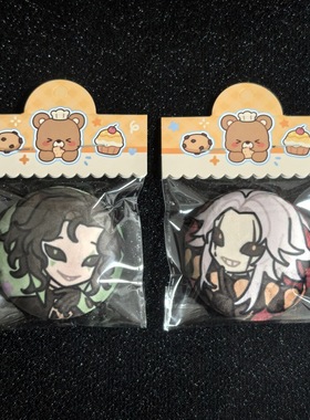 怪胎马戏团小H小P周边Q版可爱同人毛绒吧唧58mm徽章挂件谷子游戏