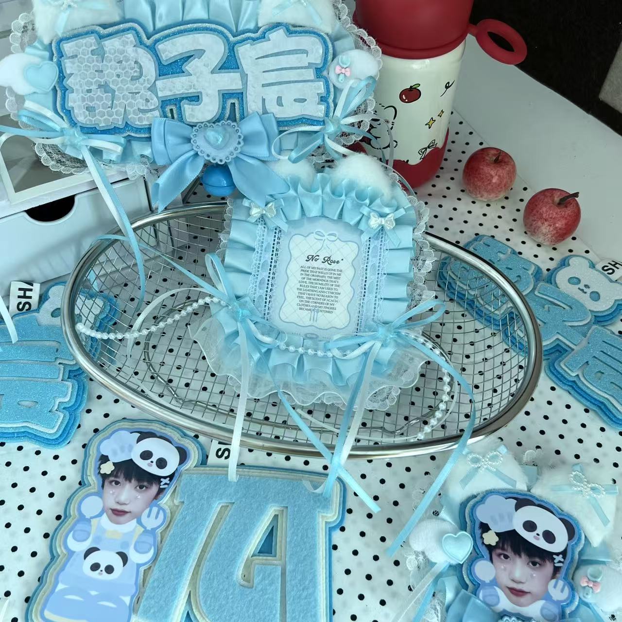 魏子宸不织布挂件明星姓名牌物料