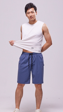 新一系XJ57843新1系男士夏透气运动裤宽松休闲速干外穿沙滩裤短裤