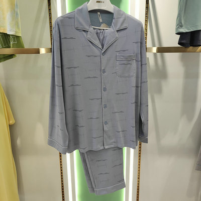 新一系男莫代尔棉长袖长裤家居服