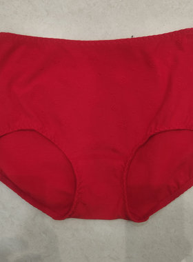 新一系YL65508新1系女大红色莫代尔棉福字提花结婚本命年平角内裤