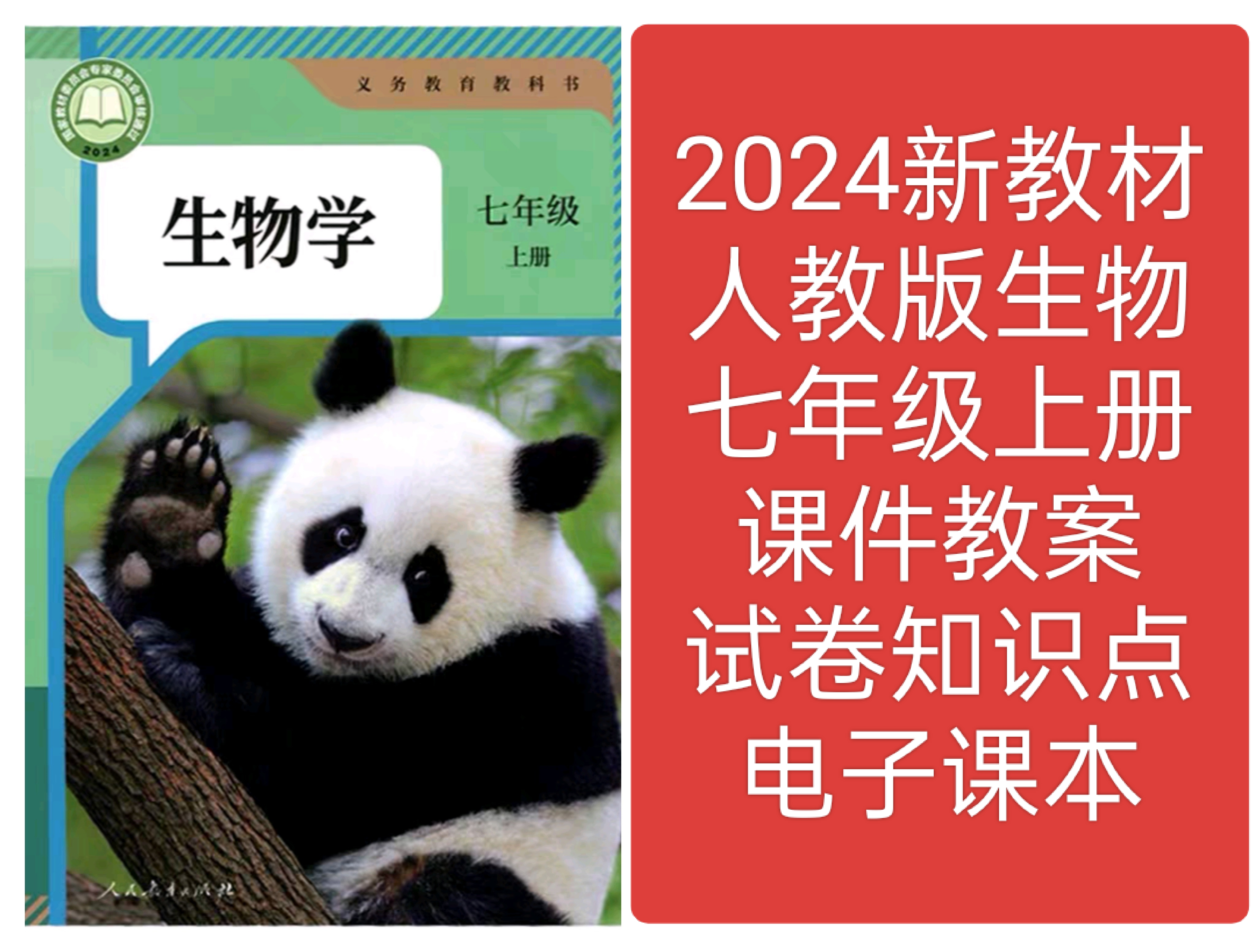 2024新教材人教版初中生物七年级上册教学课件教案试卷知识点总结