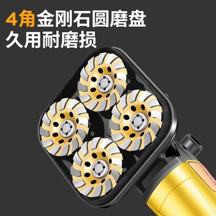 德国品质多头手持地面打磨机混凝土打磨机干磨水泥水磨石地坪漆木