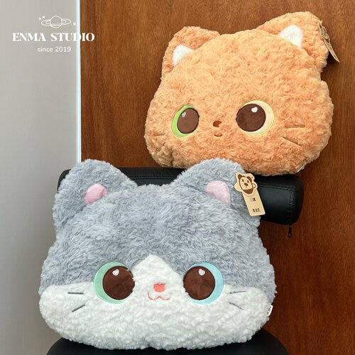 ENMA STUDIO可爱橘猫抱枕汽车腰靠猫咪公仔家居沙发午休靠枕礼物