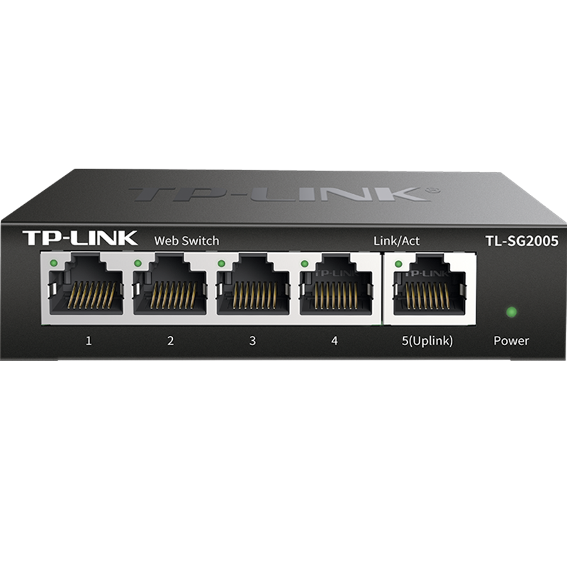 普联TP-LINK TL-SG2005千兆5口网管交换机端口镜像监控汇聚VLAN带宽控制链路聚合云管理网络IPTV电视单