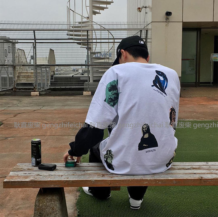 街头短袖Stussy嘻哈男女