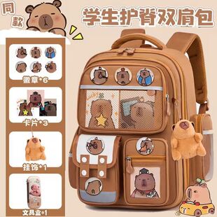 新款小学生书包男女生一二三四五六年级减负护脊防水儿童双肩包