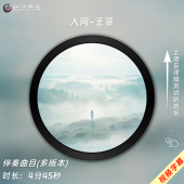 伴奏音乐MP3歌曲MV背景视频MP4素材LED大屏无损WAV 原版 人间 王菲