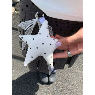 裤链配饰多巴胺五角星挂件玩偶包挂饰亚文化韩系钥匙扣