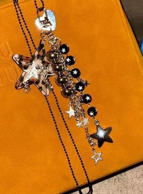 【小熊幸运】手作可爱钥匙串珠钥匙扣挂件咕本链卡册链装饰少女心