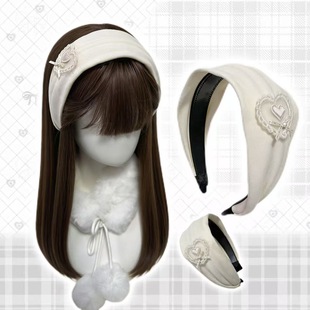 梦游小猫/可爱波点萌系布艺发箍KT甜美发卡少女日系卡通发饰头饰