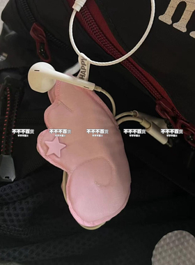 新款高颜值少女心粉色翅膀理线器挂件耳机数据线收纳整理可挂防丢