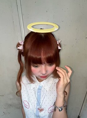 天使光环发夹鸭嘴夹甜美少女心侧边夹发饰头饰拍照cos2025新款