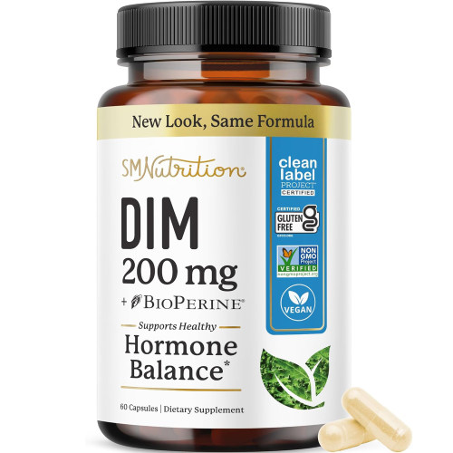 美国洛杉矶直邮 SMNutrition DIM补充剂女通用平衡更年期抗养化