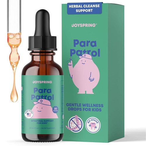 美国洛杉矶直邮JoySpring ParaPatrol儿童草本混合饮料液体补充剂