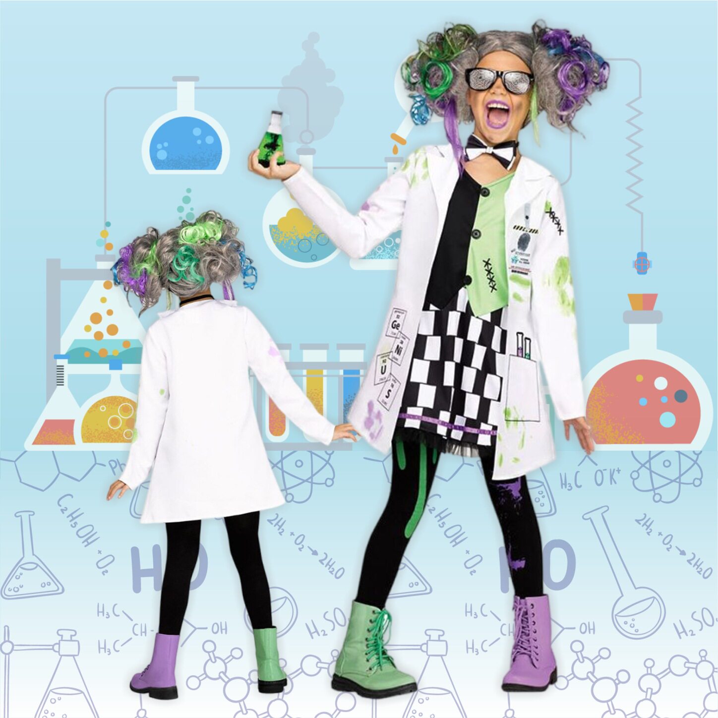 六一儿童幼儿园演出服疯狂科学家