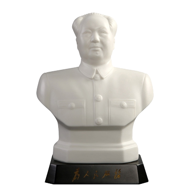 辉道半身办公室毛主席瓷像
