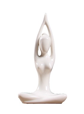 现代简约人物新房抽象风瑜伽摆件