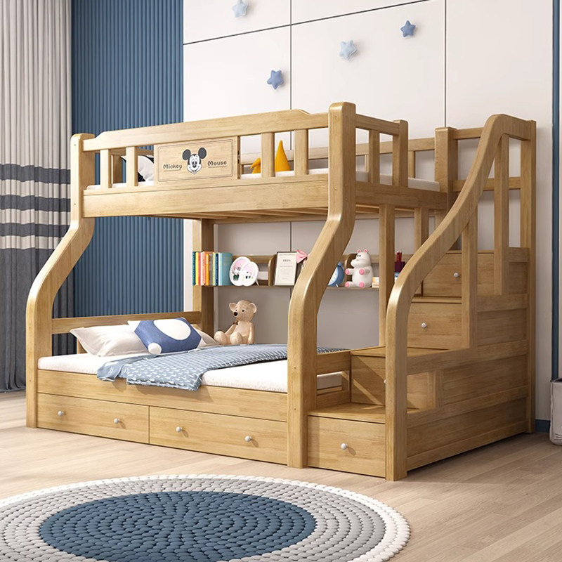 上下床双层床实木加厚木床上下铺儿童床实木床子母床小户型高低床,住宅家具,高低/子母床,淘宝优惠券,粉丝福利购,淘宝优惠卷