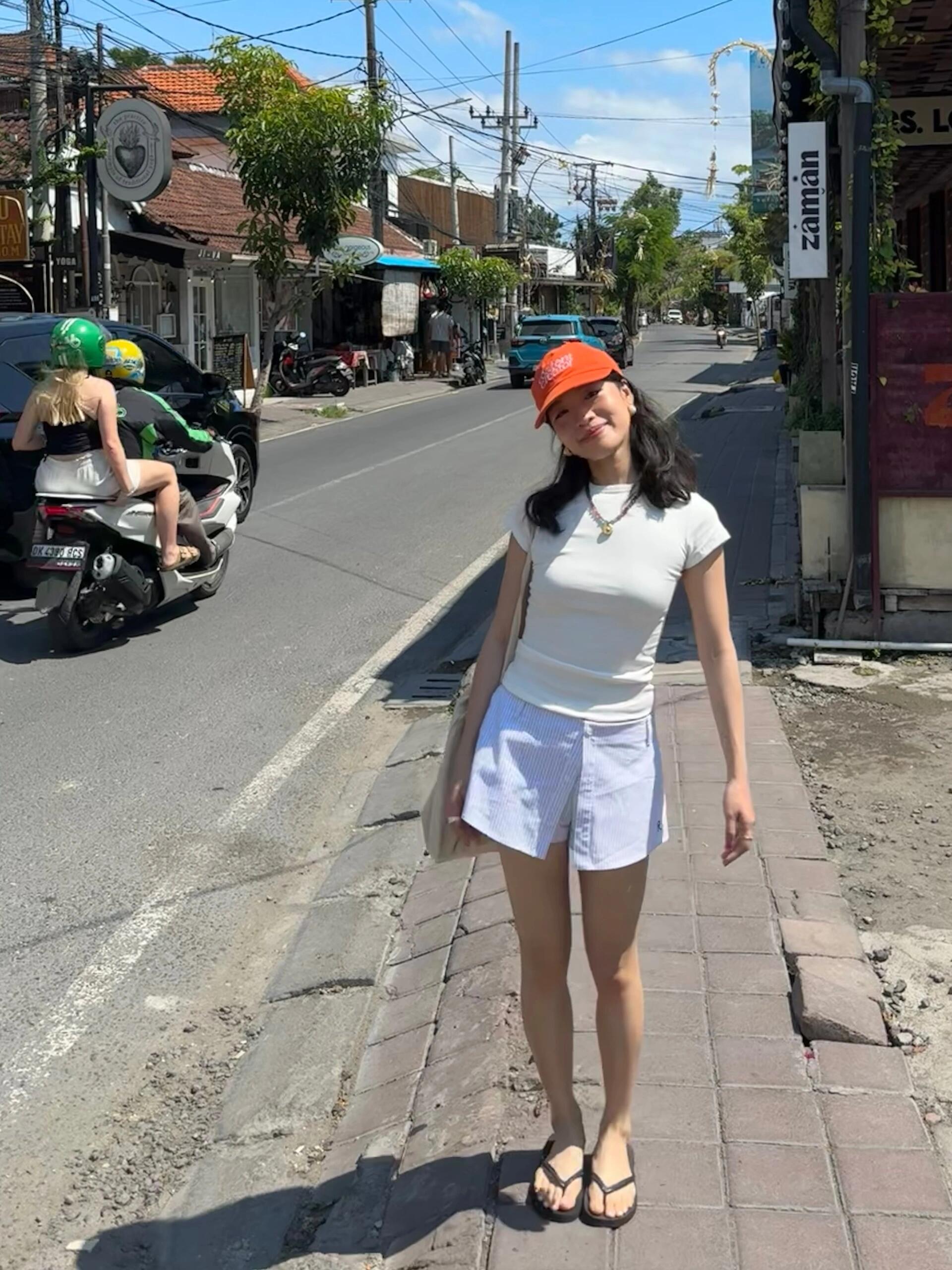 气质法式A型条纹短裙裤女