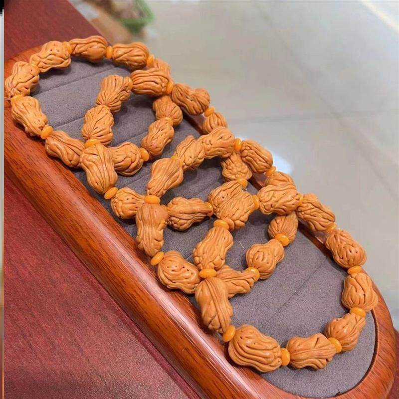 新店促销新款新品花生桃核手串异形龙纹桃核花生文玩桃胡男女同款