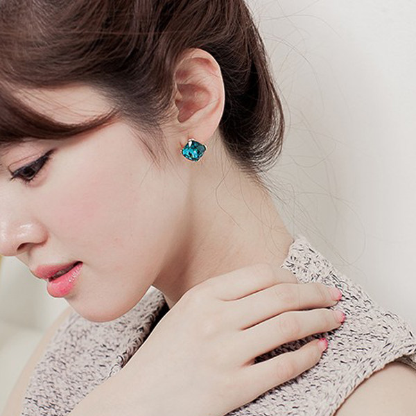 现货韩国richbon正品女饰品耳环耳饰Jewelry纯净大钻耳饰耳环耳钉