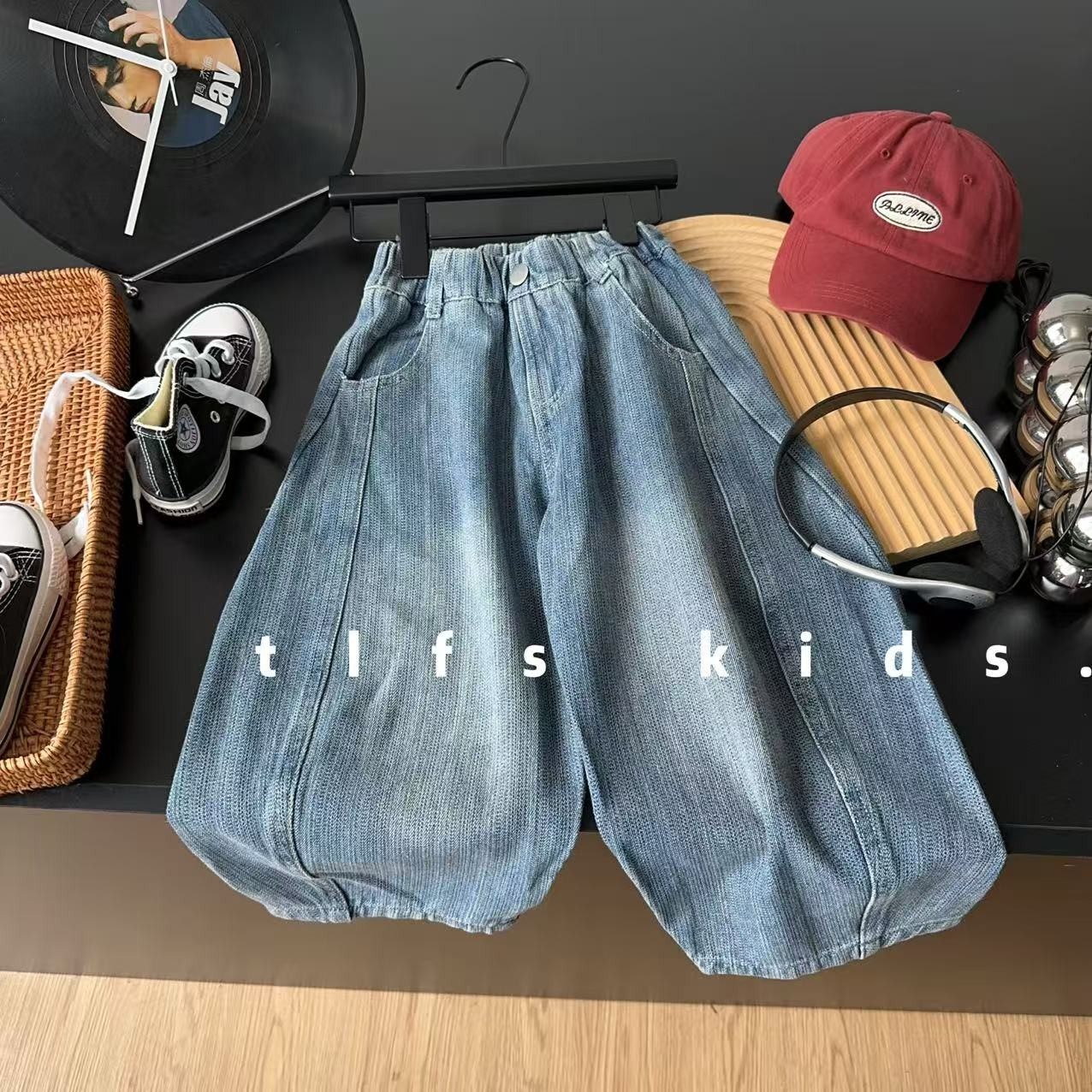 儿童春秋牛仔裤2025新款男小童韩版弯刀阔腿裤宝宝宽松百搭裤子潮,童装/婴儿装/亲子装,儿童牛仔裤,淘宝优惠券,粉丝福利购,淘宝优惠卷