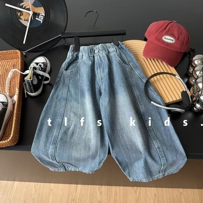 儿童春秋牛仔裤2025新款