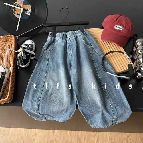 儿童春秋牛仔裤2025新款