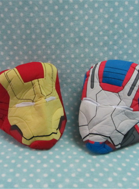 正版日本世嘉SEGA钢铁侠蓝色红色Ironman表演帽子演出COS头套面罩