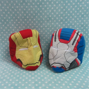 正版日本世嘉SEGA钢铁侠蓝色红色Ironman表演帽子演出COS头套面罩