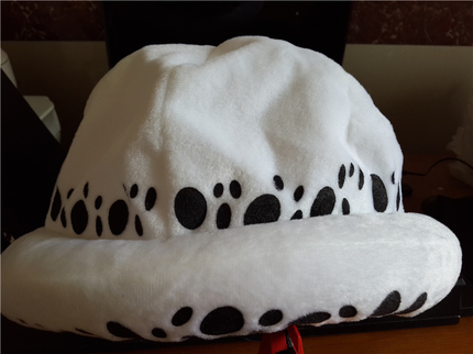 此款为1代正常尺寸，头小的请联系客服。另有2代较偏大。包邮海贼王外科医生COS帽 特拉法尔加罗帽子 柔软 质量保证 动漫海贼王 死亡外科医生COS帽新款特拉法尔加罗的帽子动漫罗二代