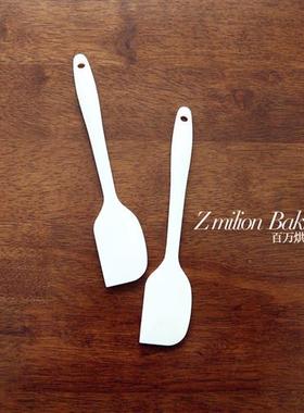 一体式软白色小号大号硅胶刮刀蛋糕奶油抹刀果浆橡皮铲刀搅拌刮板